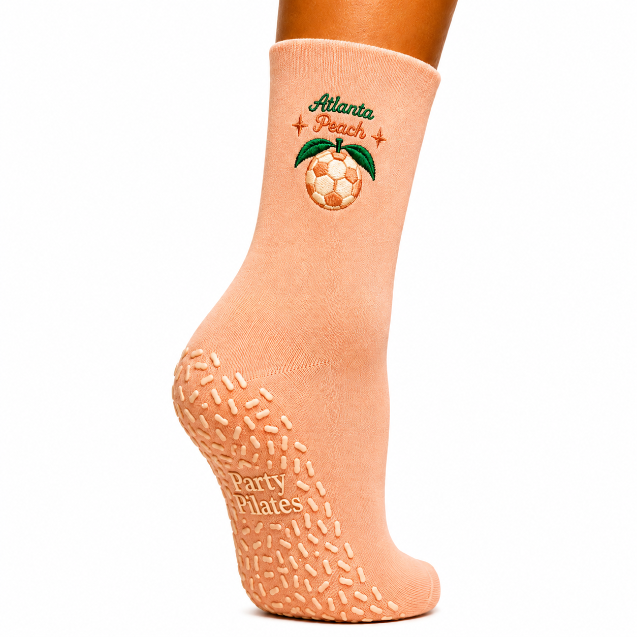 Atlanta Peach Grip Socks | FIFA 2026 Atlanta Edition | Party Pilates