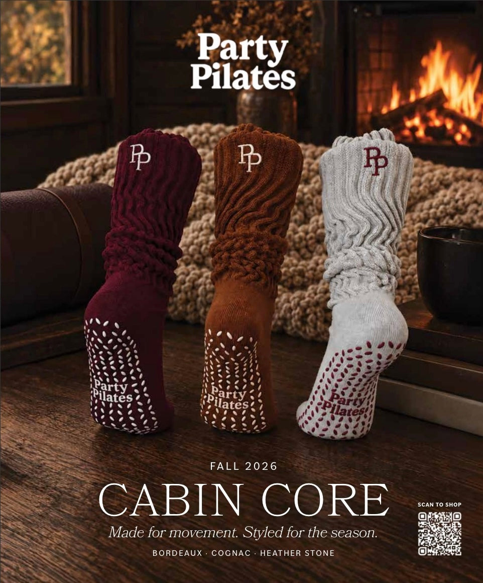 Studio Slouch™ Grip Socks — Bordeaux