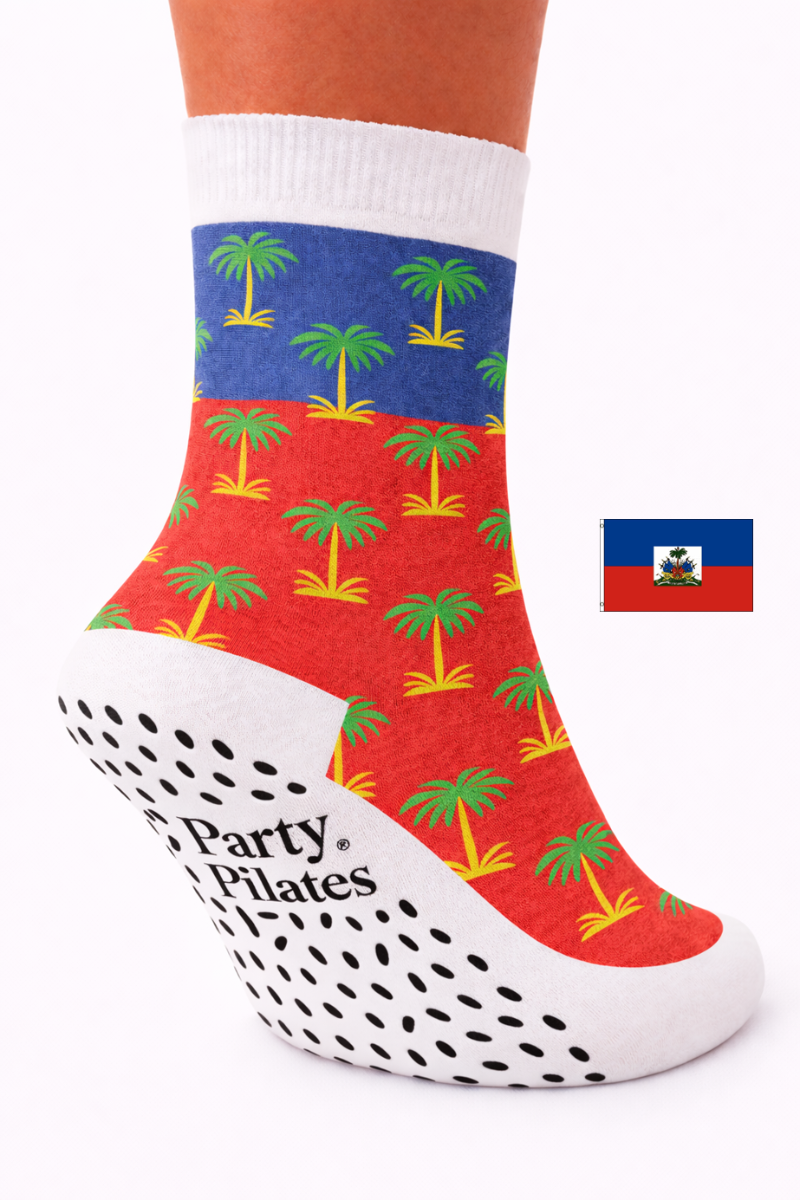 Party Pilates™ Haiti World Cup Grip Socks | Atlanta 2026