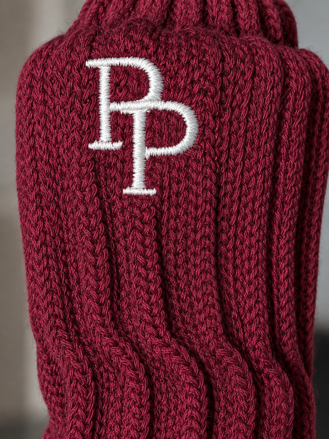 Studio Slouch™ Grip Socks — Bordeaux