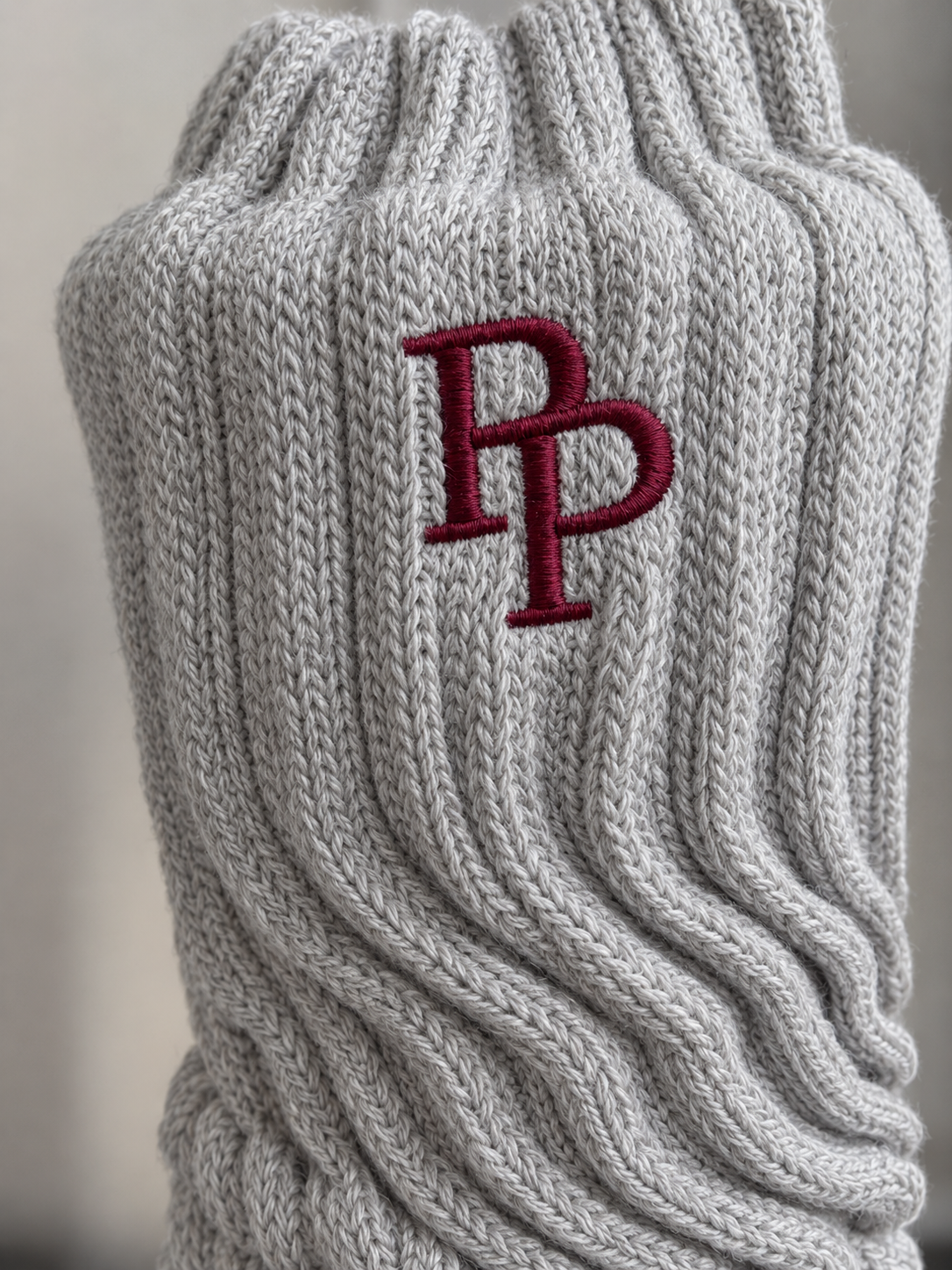 Studio Slouch™ Grip Socks — Heather Stone
