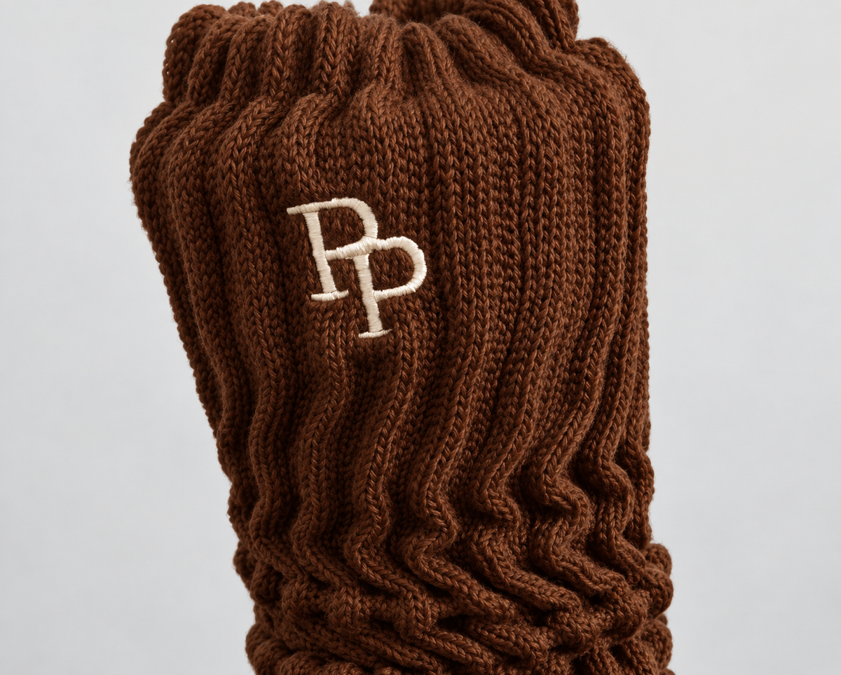 Studio Slouch™ Grip Socks — Cognac