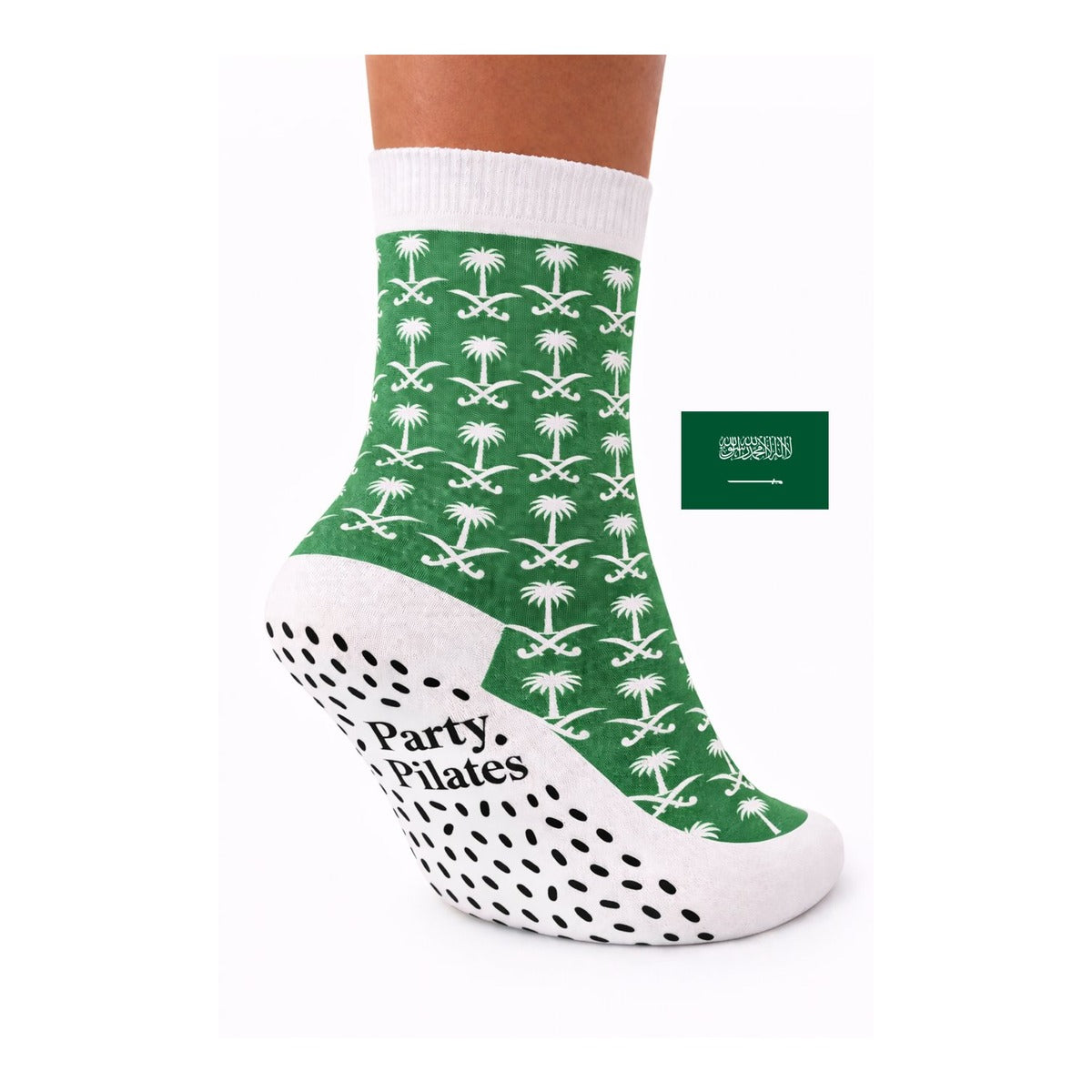 Party Pilates™ Saudi Arabia World Cup Grip Socks | Atlanta 2026