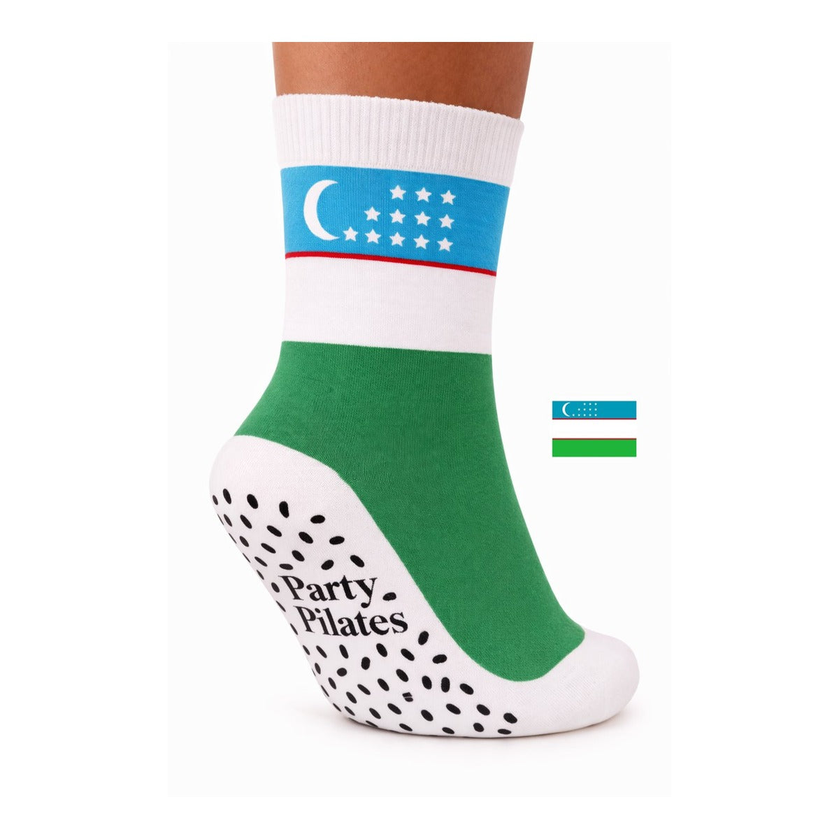 Party Pilates™  Uzbekistan World Cup Grip Socks | Atlanta 2026